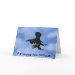 "TRY ANYWAY" EAGLE Series Greeting Card