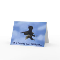 "TRY ANYWAY" EAGLE Series Greeting Card