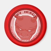 Try Jesus. If you don't like Him the devil will... Fridge Magnet