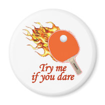 Try Me Flaming Ping Pong Magnets