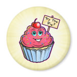 Try the Pie Cupcake Design Refrigerator Magnets