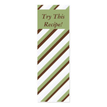 Try This Recipe- Small Bookmarks Business Card