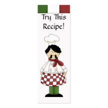 Try This Recipe- Small Bookmarks Business Cards