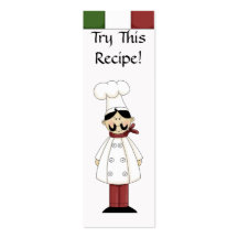 Try This Recipe- Small Bookmarks Business Cards