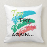Try Try Try Again:Blue Motivational Phrase Gift Try Try Try Again:Blue Motivational Phrase Gift