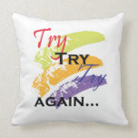 Try Try Try Again:Purple Motivational Phrase Gift Try Try Try Again:Purple Motivational Phrase Gift