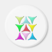 tryangles fridge magnet