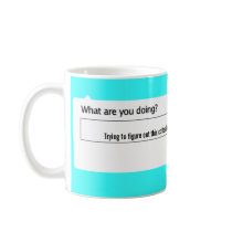 Trying to figure out this coffee thing. mugs
