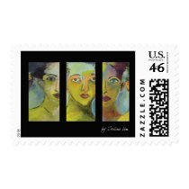 tryptic painting main postage by taratel tryptic painting main postage
