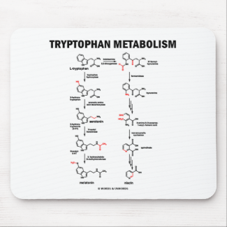 Tryptophan Metabolism (Chemistry) Mouse Pad