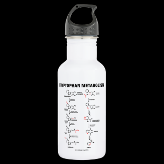 Tryptophan Metabolism (Chemistry) 18oz Water Bottle