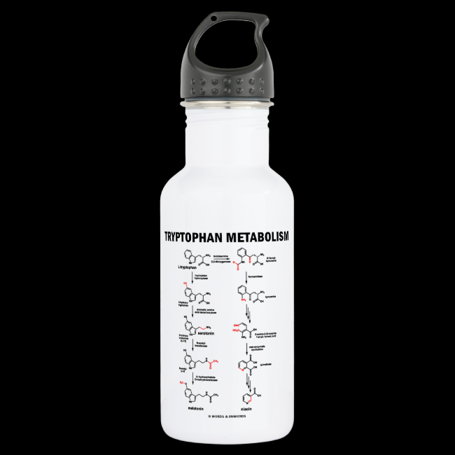 Tryptophan Metabolism (Chemistry) 18oz Water Bottle