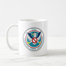 TSA Funny Logo with Cartoon Eagle Coffee Mug