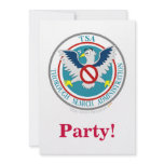 TSA Funny Logo with Cartoon Eagle Invitations