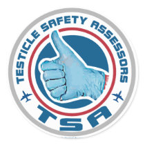TSA Logo - Testicle Safety Assessors Round Sticker