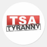 TSA Tyranny Logo Round Sticker