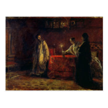 Tsar Boris Godunov  and Tsarina Martha, 1874 Post Card