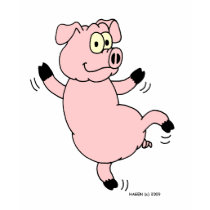 Tshirt Dancing Pig by Hagen_Cartoons Tshirt Dancing Pig
