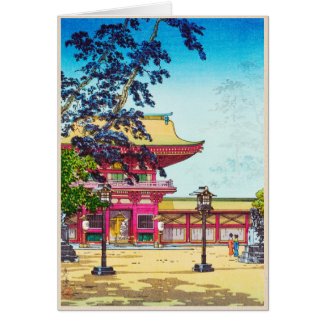 Tsuchiya Koitsu Kyushu Hakozaki Hachimangu Shrine Greeting Cards