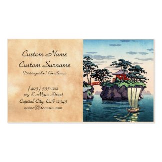 Tsuchiya Koitsu Matsushima shin hanga scenery Business Card