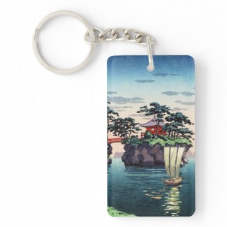 Tsuchiya Koitsu Matsushima shin hanga scenery Keychain