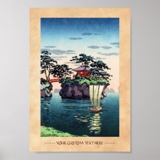 Tsuchiya Koitsu Matsushima shin hanga scenery Posters