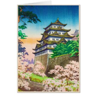 Tsuchiya Koitsu Nagoya Castle shin hanga scenery Greeting Cards