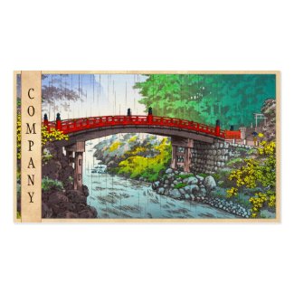 Tsuchiya Koitsu Nikko Sacred Bridge japanese scene Business Cards