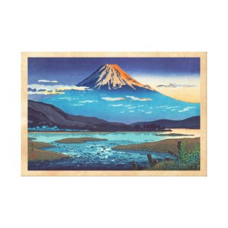 Tsuchiya Koitsu Tokaido Fujikawa landscape art Gallery Wrapped Canvas