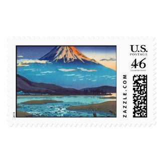 Tsuchiya Koitsu Tokaido Fujikawa landscape art Stamps