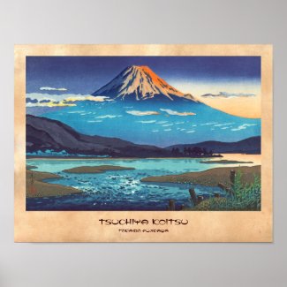 Tsuchiya Koitsu Tokaido Fujikawa landscape art Poster