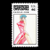 Tsunami Lady stamps