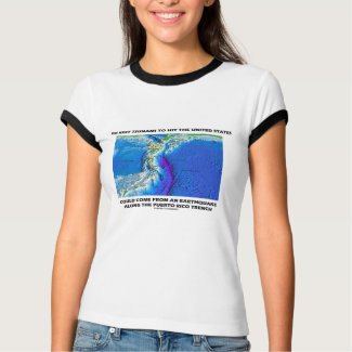 Tsunami Puerto Rico Trench (Plate Tectonics Earth) shirt