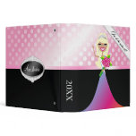TT-In it to Win It Pageant Organizer Blonde-dots Binder