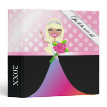 TT-In it to Win It Pageant Organizer Blonde-dots binders