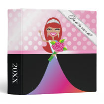 TT-In it to Win It Pageant Organizer Red Head-dots binders