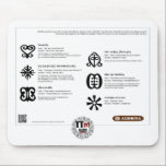 TT Meanings - ADINKRA Symbols Mouse Mats