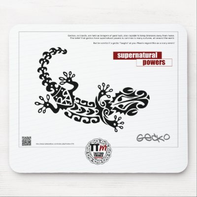 TT Meanings - GECKO Mouse Mat by TattooTribes