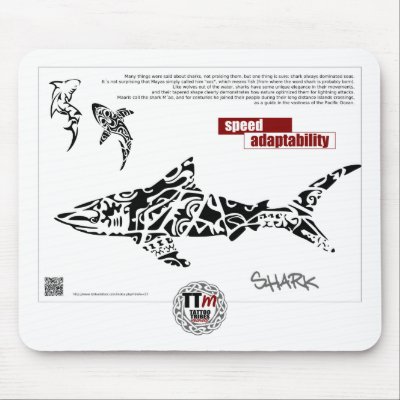 TT Meanings - SHARK Mouse Mats by TattooTribes