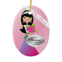 TT-Miss Princess Asian  Custom Photo Ornament ornaments