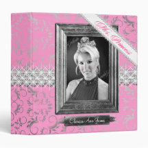 TT-Miss Princess Beauty Pageant Binder Pink