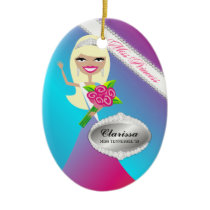 TT-Miss Princess Blonde Custom Photo Ornament ornaments