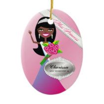 TT-Miss Princess  EthnicCustom Photo Ornament ornaments
