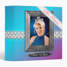 TT-Mrs. Princess Beauty Pageant Glam Fade Vinyl Binders