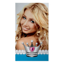 TT-Perfect Princess Black Diamonds Blue Eyes business cards