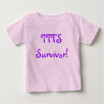 TTTS Survivor infant short t-shirts