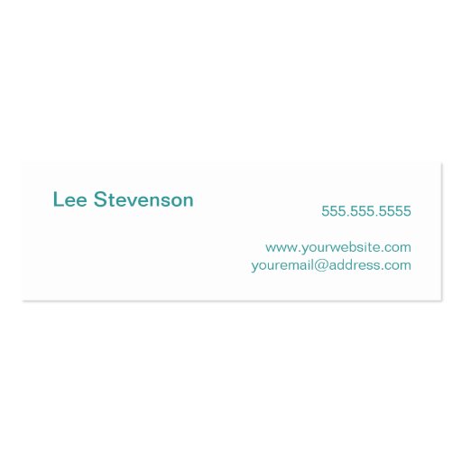 Ttys Networking Minimalistic  Business Card (back side)