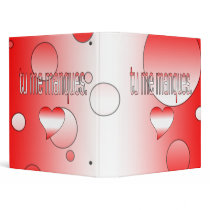 Tu me Manques! Canada Flag Colors Pop Art 3 Ring Binders