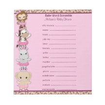 Tu Tu Cute Ballerina Word Scramble TTC 40-pages Scratch Pads