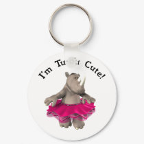 Tu-Tu Cute Rhino Keychain